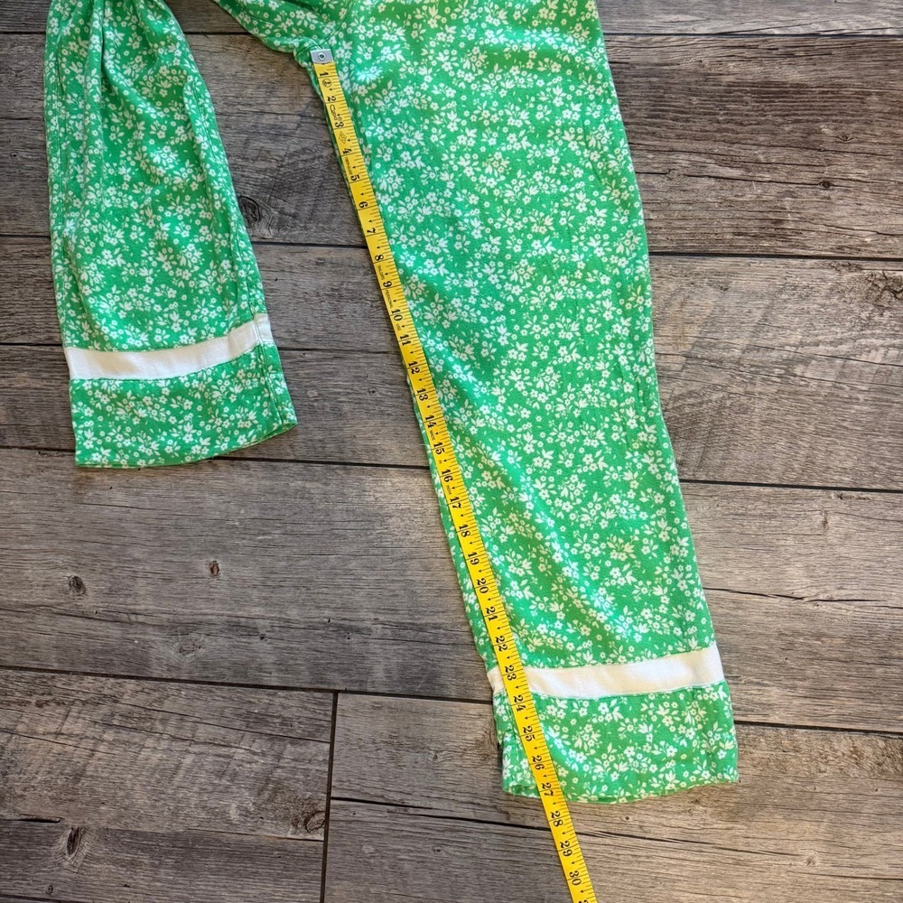 PJ Salvage Green Floral Wide Leg Pajama Pants XS Drawstring Lounge Sleepwear - Picture 6 of 6